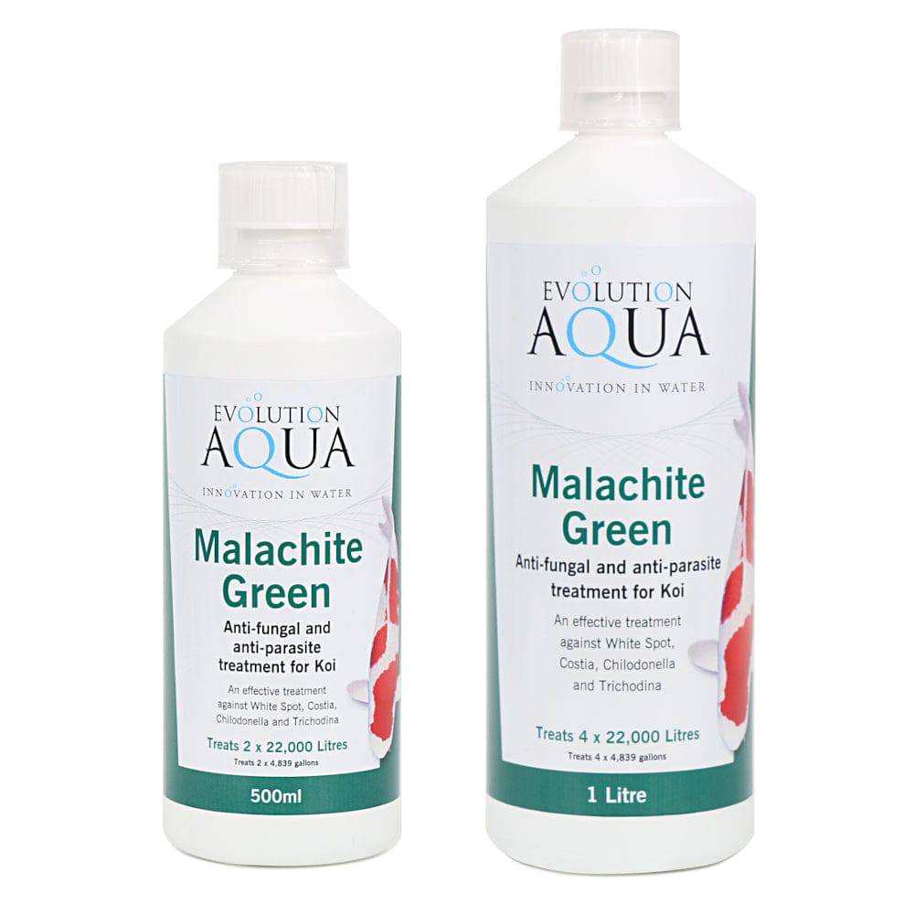 Evolution Aqua Pond Malachite Green Anti-fungal & Anti-parasite Treatment for Koi 500/1000ml - Real Aquatics