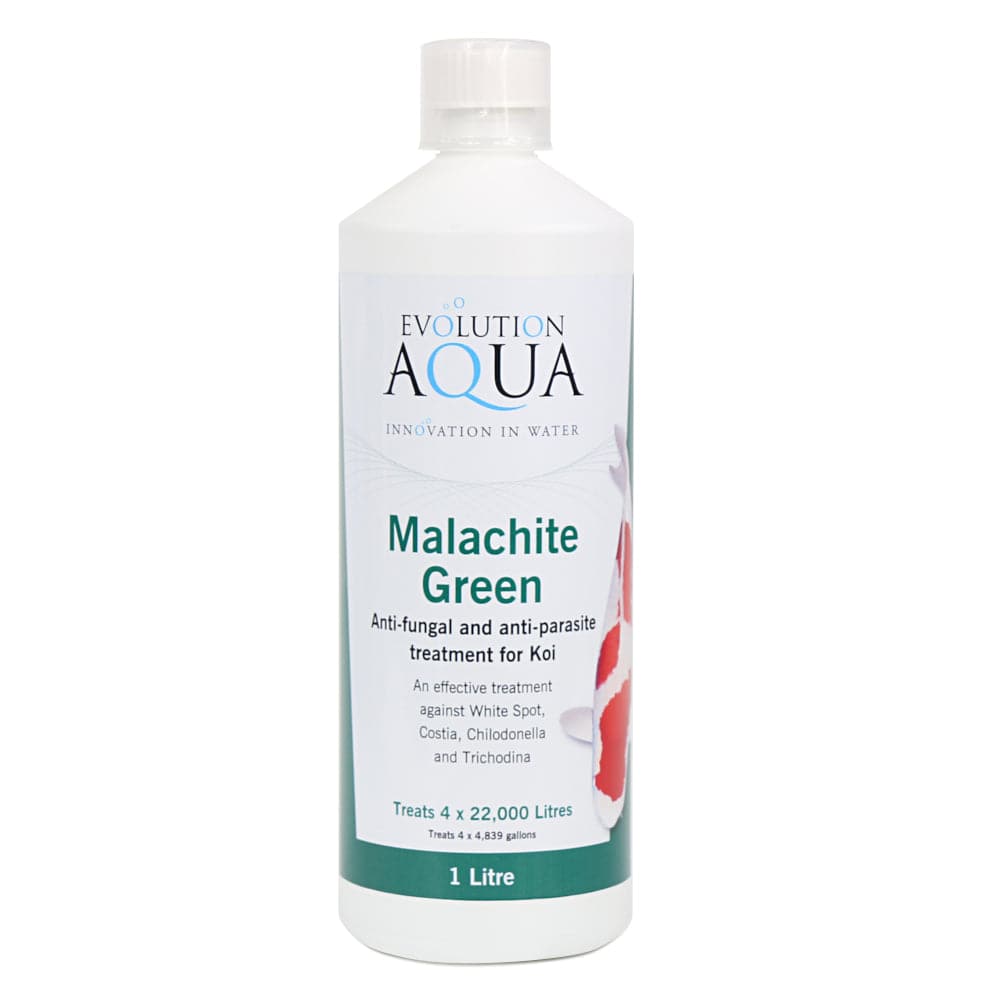 Evolution Aqua Pond Malachite Green Anti-fungal & Anti-parasite Treatment for Koi 500/1000ml - Real Aquatics