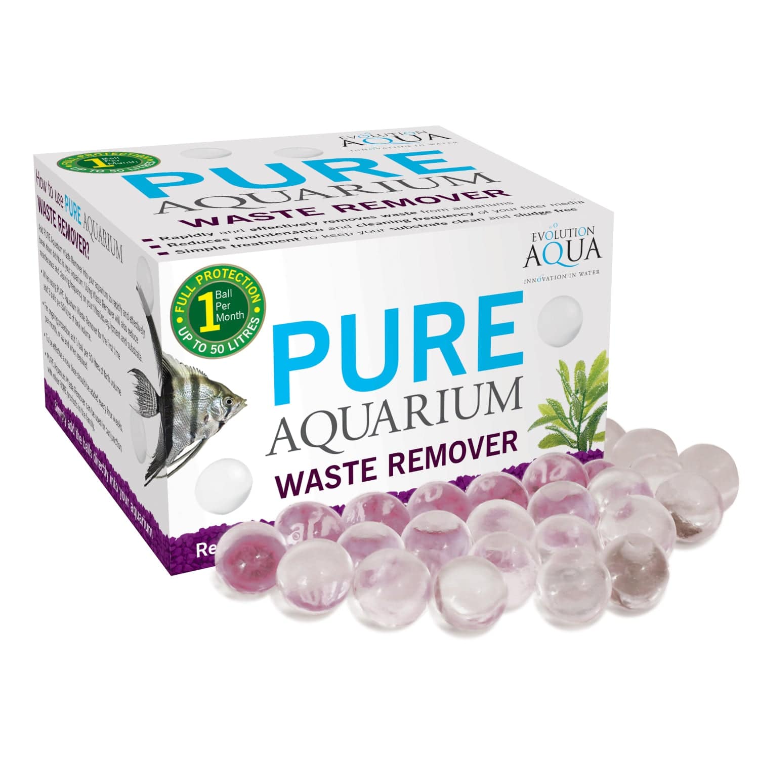 Evolution Aqua Pure Aquarium Waste Remover 15 Ball Tub - Real Aquatics