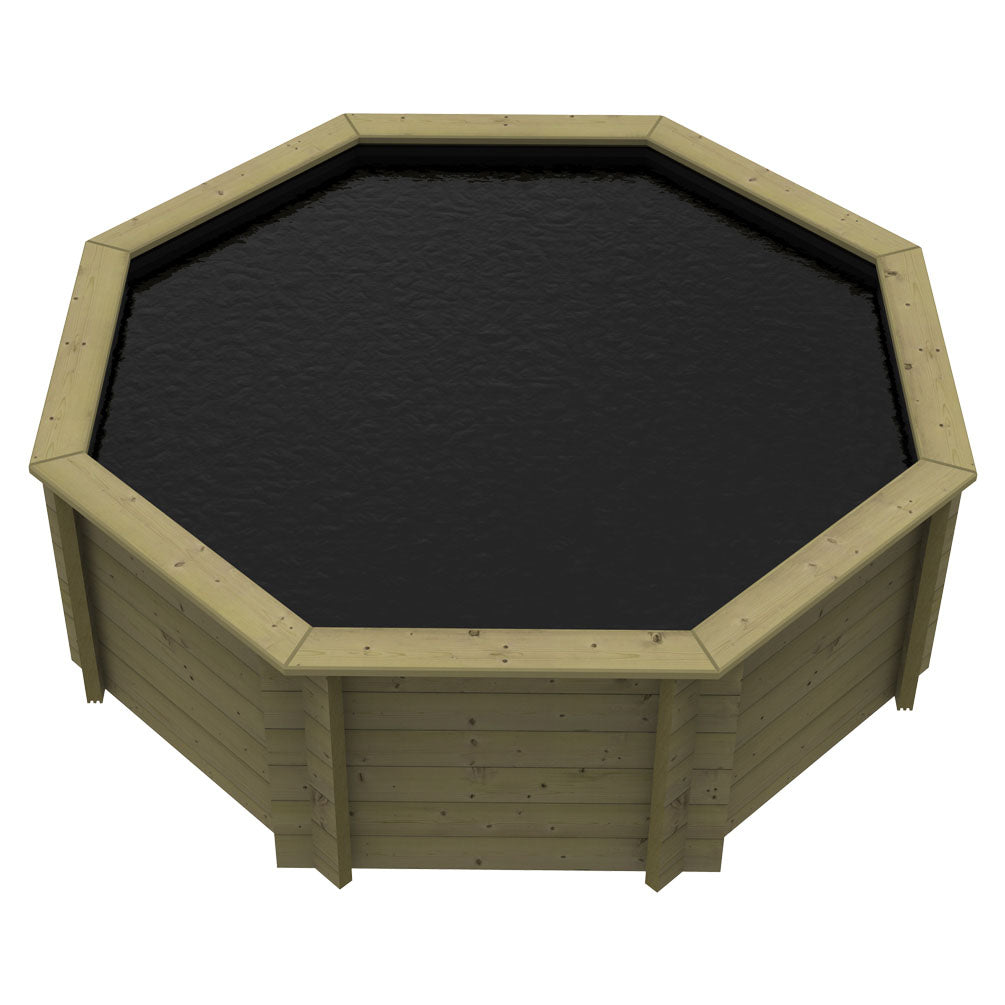 The Garden Timber Company Wooden Fish Ponds 8ft Octagonal 831mm Height 3170L