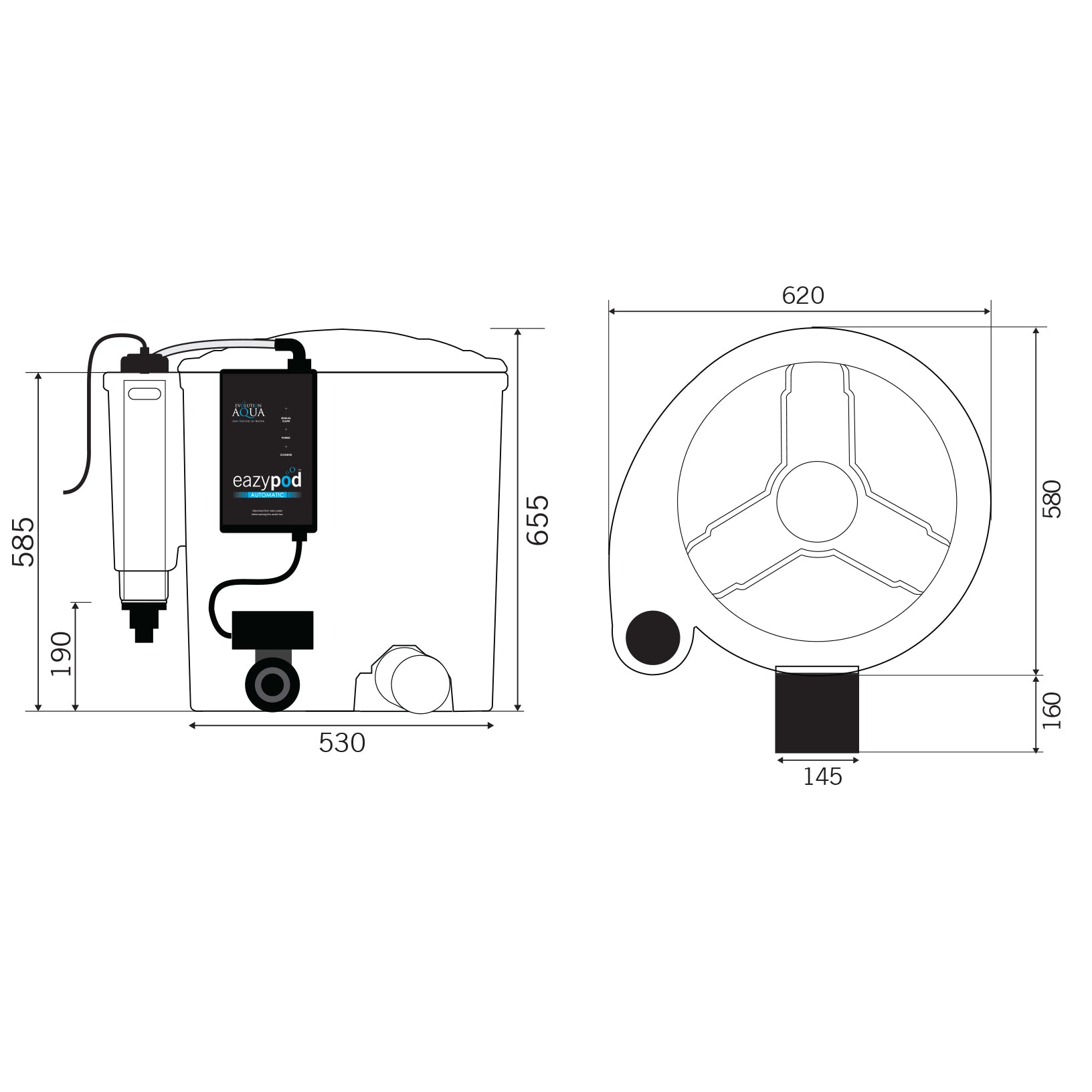 Evolution Aqua Pond Filter EazyPod AUTOMATIC UV COMPLETE Ponds up to 10000L