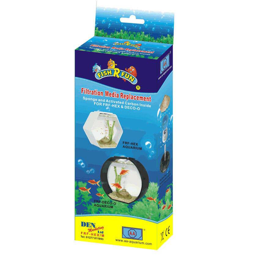 Fish R Fun Replacement Filter Media FRF-HEX/M Pk of 2 - Real Aquatics