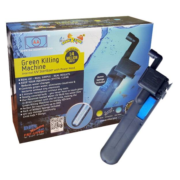 Fish R Fun Internal Aquarium UV Steriliser 9w 200L/h - Real Aquatics