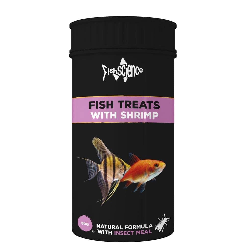 FishScience Fish Treats with Shrimp Insect Based Food 50g - Real Aquatics