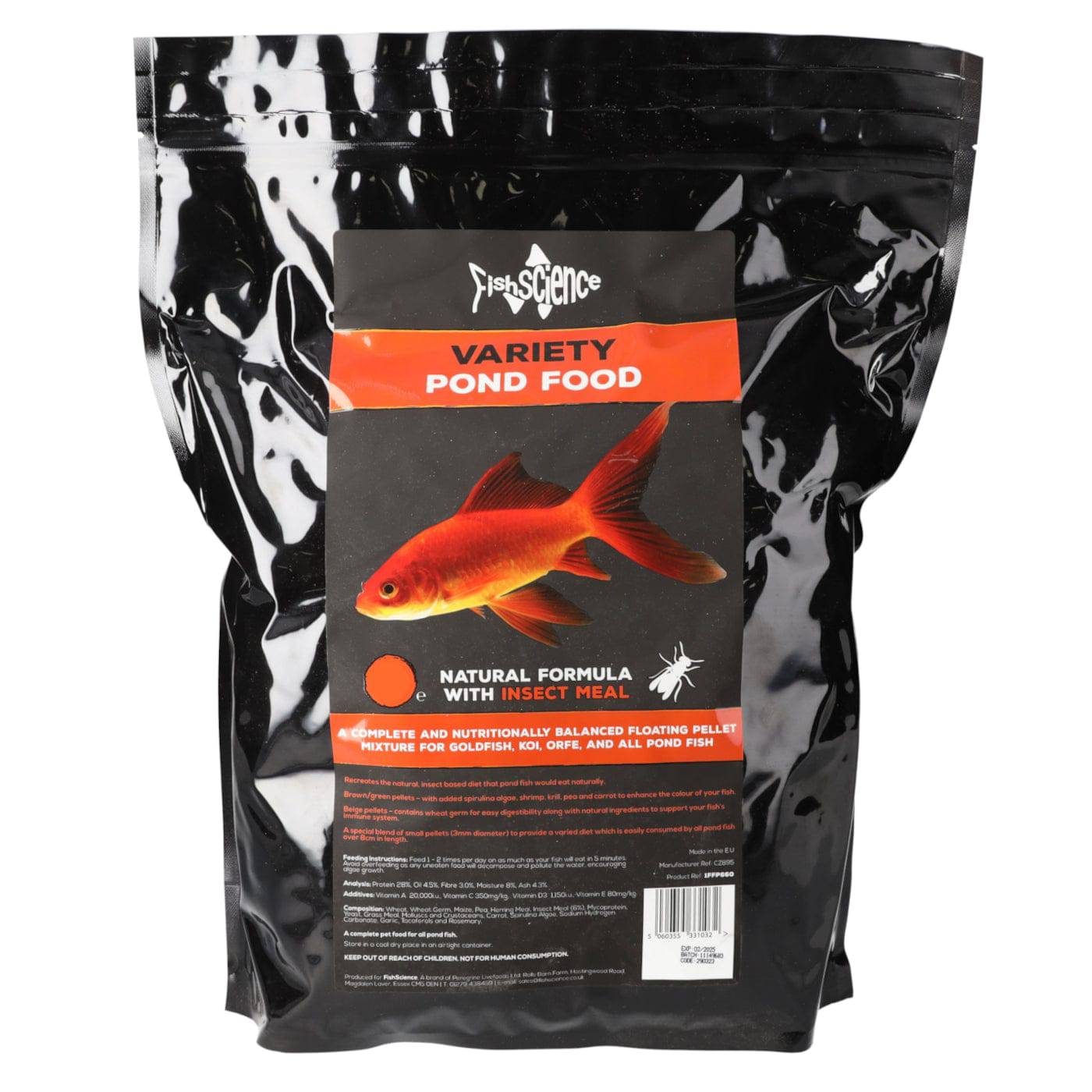 FishScience Variety Pond Fish Food 225g/5L/10L - Real Aquatics