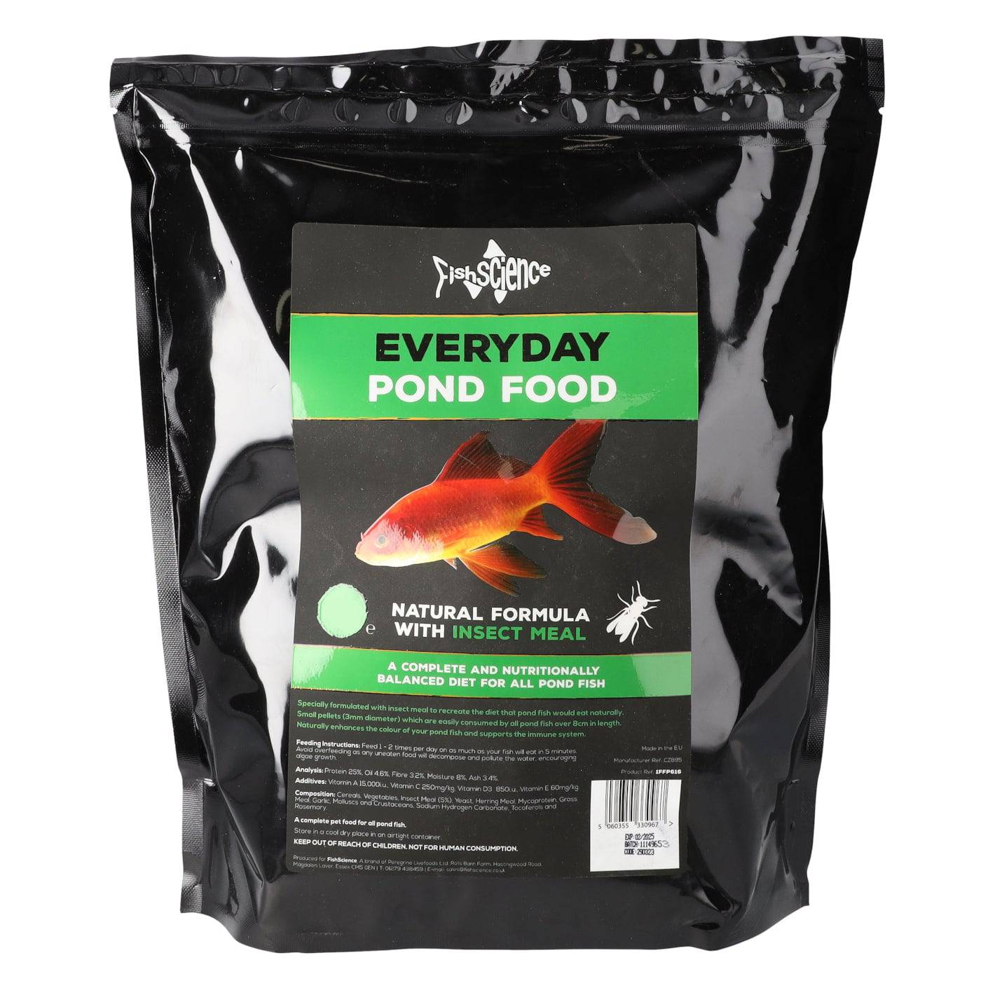 FishScience Everyday Pond Fish Food 225g/5L/10L - Real Aquatics