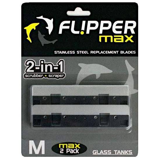 Flipper MAX Replacement Blades for Glass Pack of 2 - Real Aquatics