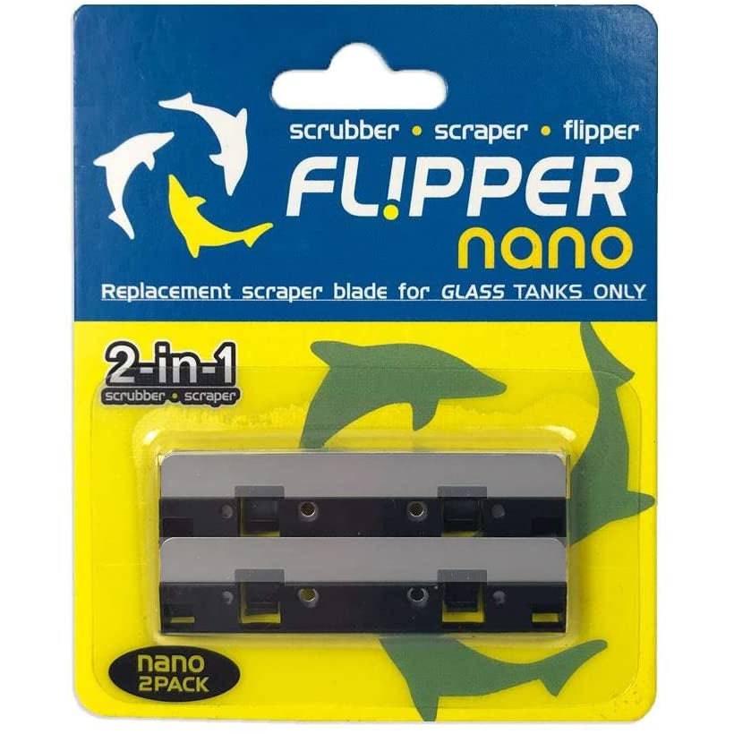 Flipper Nano Replacement Blades for Glass Pack of 2 - Real Aquatics