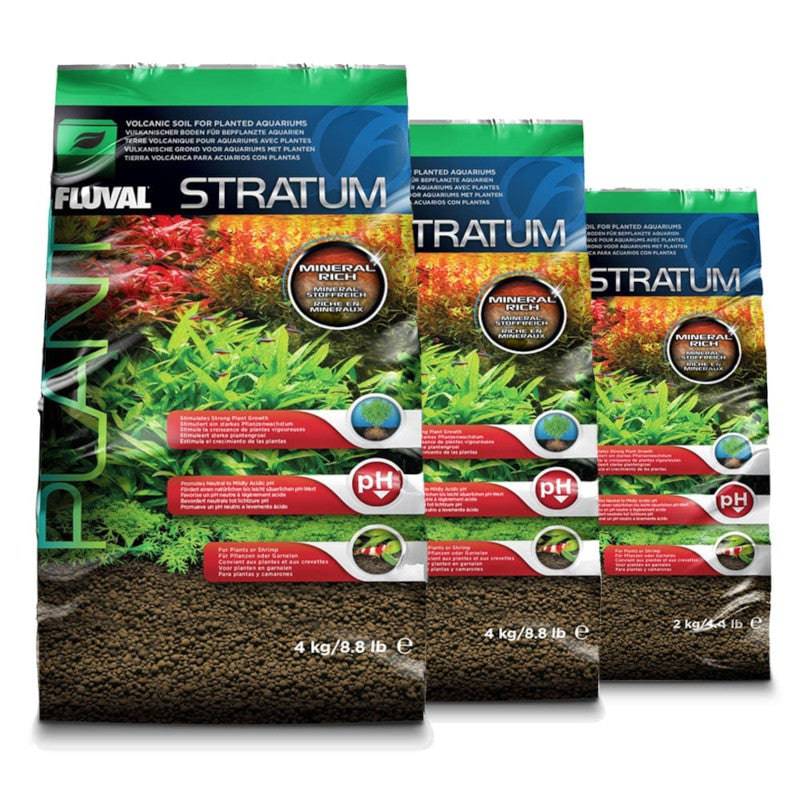 Fluval Stratum Planting Substrate for Aquariums 3 Sizes - Real Aquatics