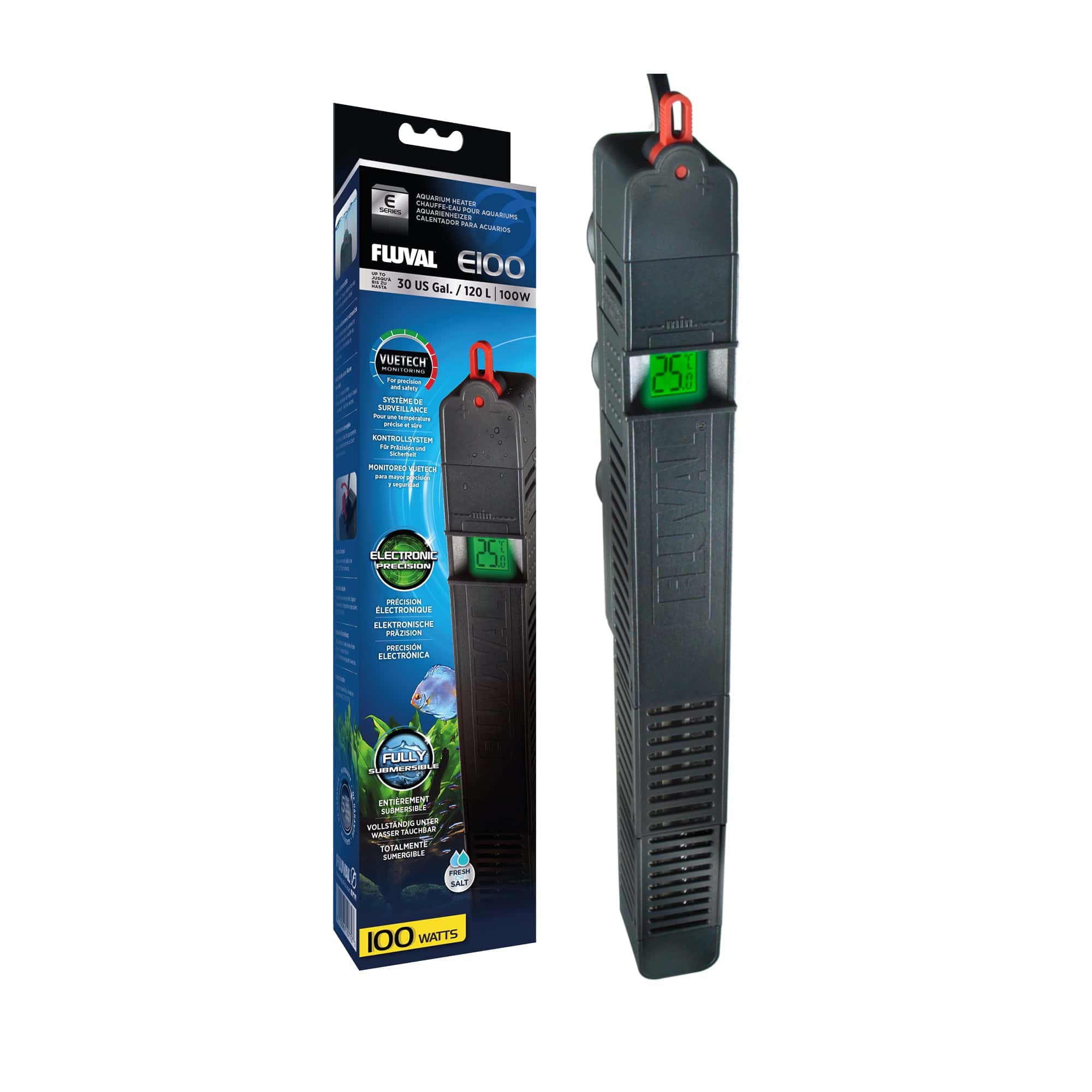 Fluval E Series Advanced Electronic Heaters 100w