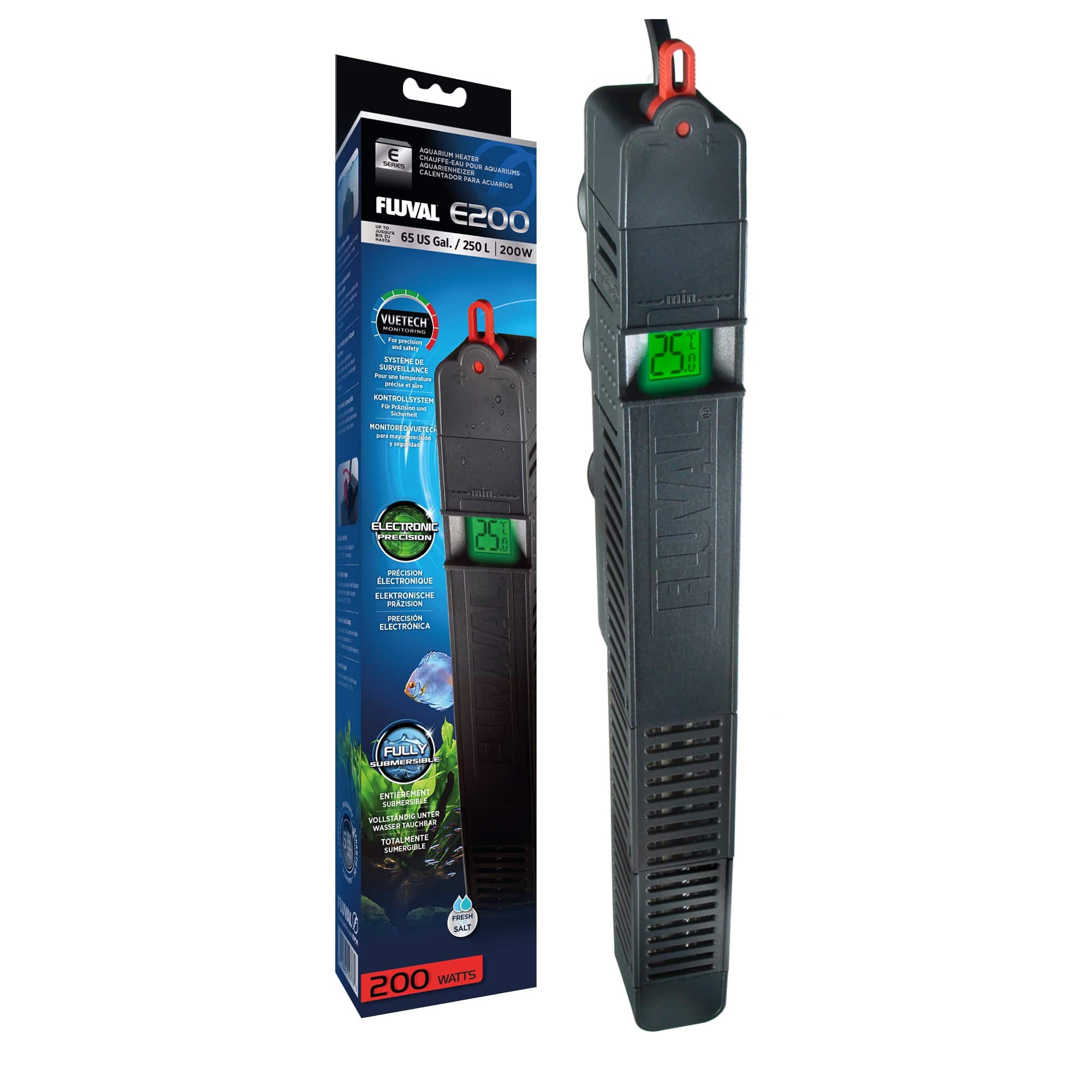 Fluval E Series Advanced Electronic Heaters 200w