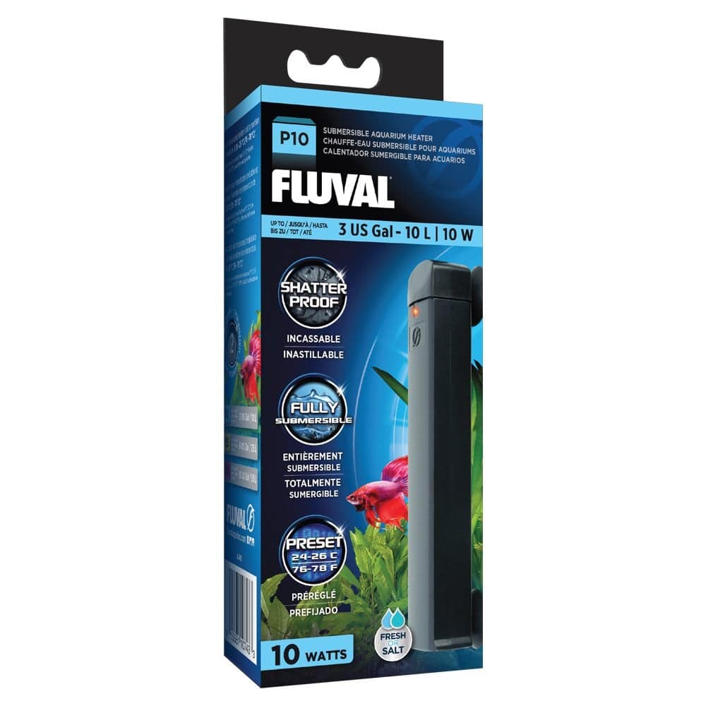 Fluval Pre Set Submersible Aquarium Fish Tank Heaters P10 10w - Real Aquatics