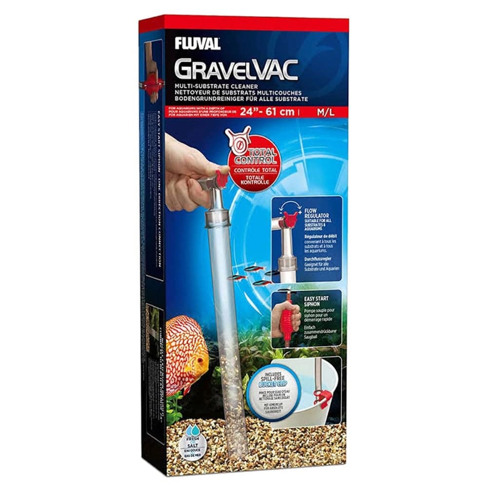 Fluval Gravel VAC Multi-Substrate Cleaner 2 Sizes - Real Aquatics