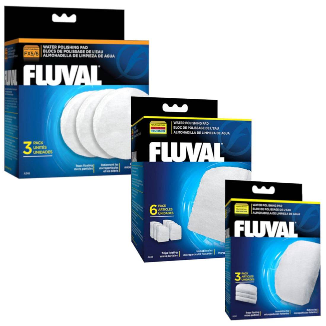 Fluval External Filter Media Polishing Pads - Real Aquatics