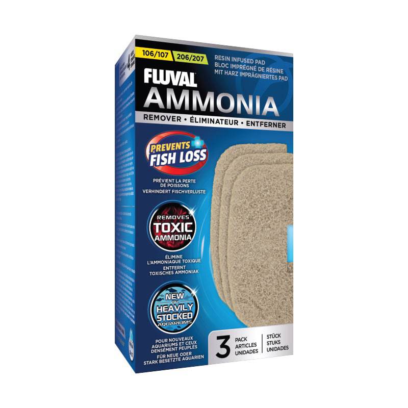 Fluval Resin Infused Filter Media Pads Ammonia Remover - Real Aquatics