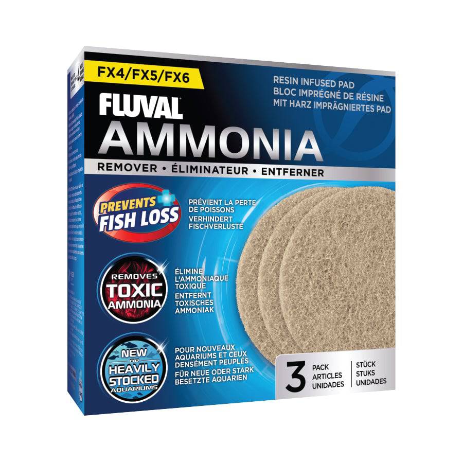 Fluval Resin Infused Filter Media Pads Ammonia Remover - Real Aquatics