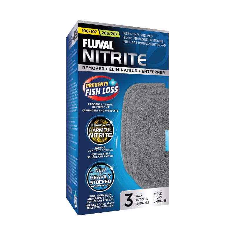 Fluval Resin Infused Filter Media Pads Nitrite Remover - Real Aquatics