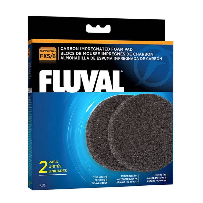 Fluval Carbon Impregnated Foam Pads FX4/FX5/FX6 - Real Aquatics