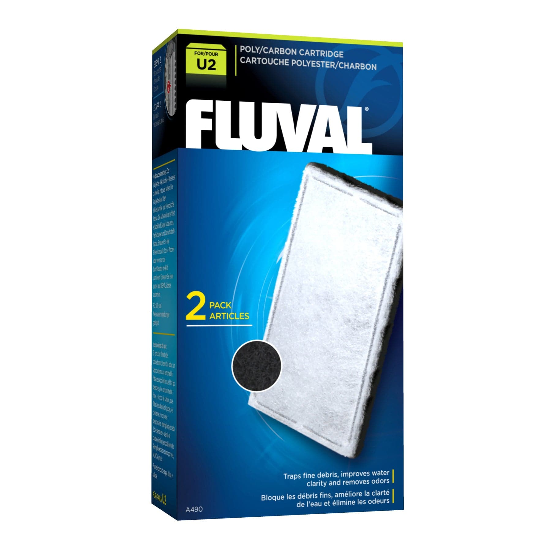 Fluval U2 Poly/Carbon Cartridge 2pcs