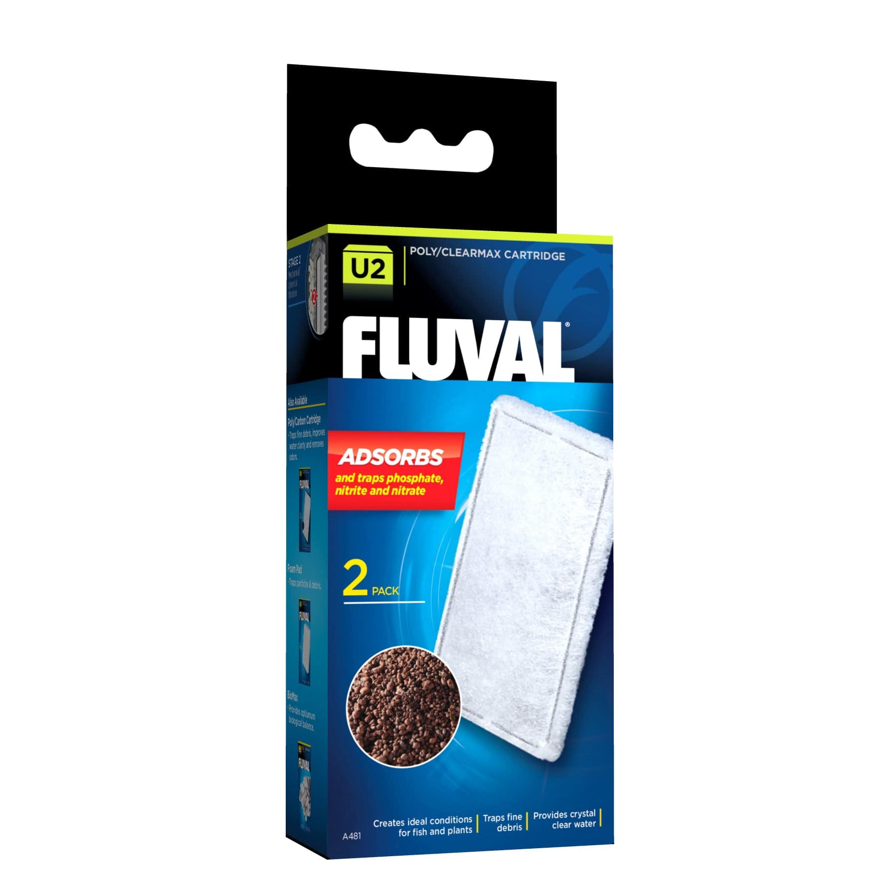 Fluval U2 Poly/Clearmax Cartridge 2pcs