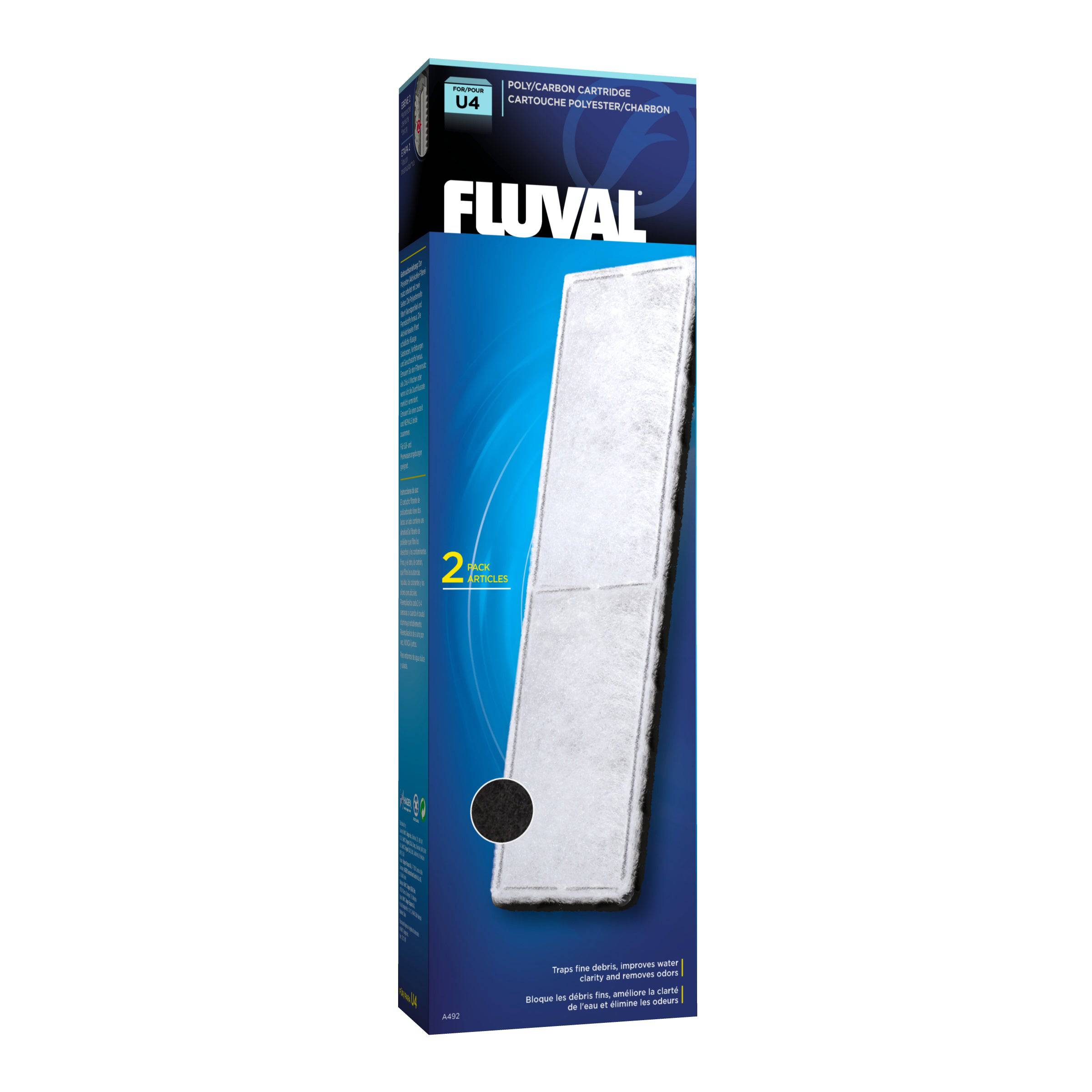 Fluval U4 Poly/Carbon Cartridge 2pcs