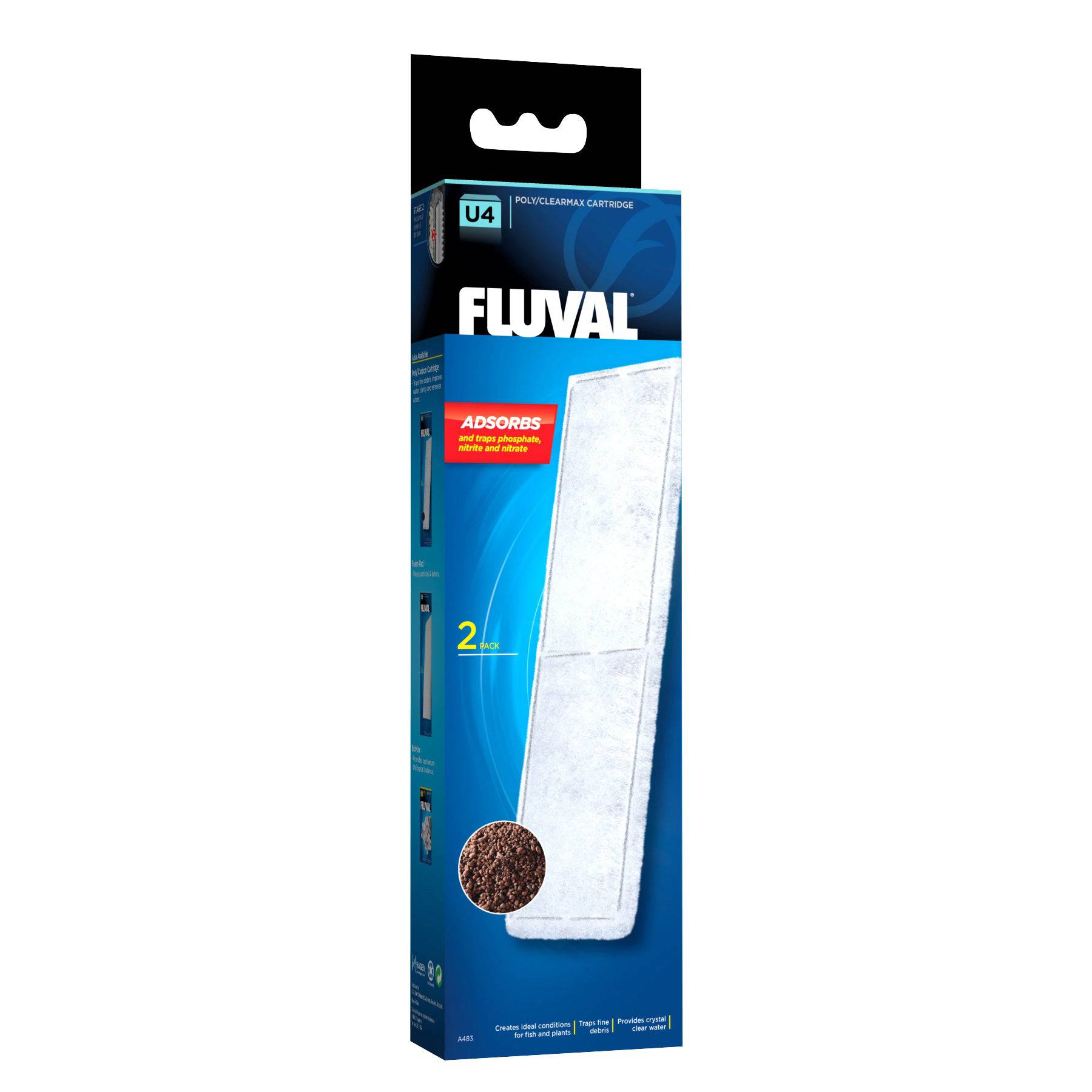 Fluval U4 Poly/Clearmax Cartridge 2pcs