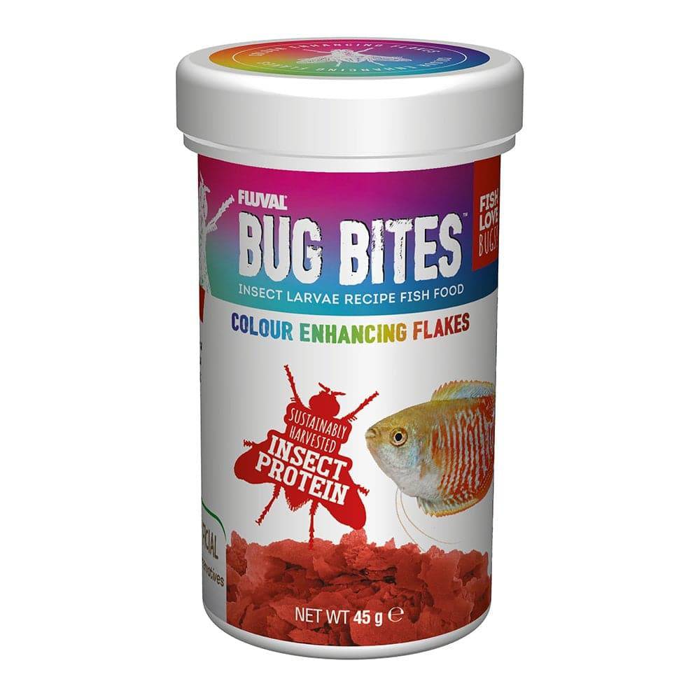 Fluval Bug Bites Colour Enhancing Flakes 2 Sizes