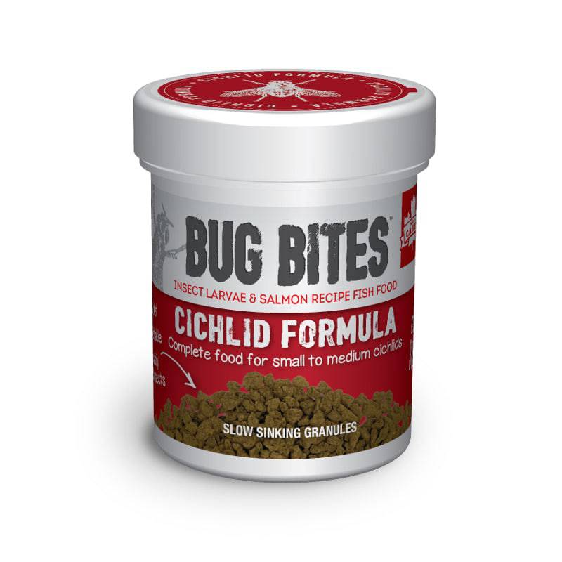 Fluval Bug Bites Insect Formula Fish Food Cichlid Granules 45g - Real Aquatics