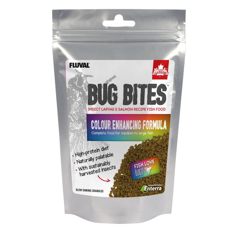 Fluval Bug Bites Insect Formula Fish Food Colour Enhancing 125g - Real Aquatics