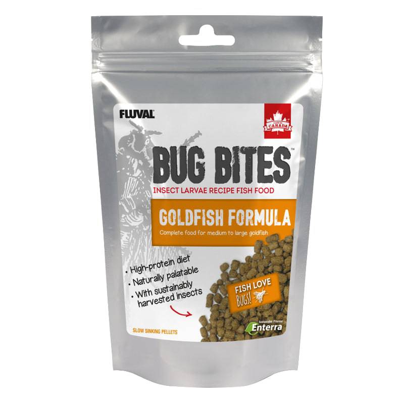 Fluval Bug Bites Insect Formula Fish Food Goldfish Pellets 100g - Real Aquatics