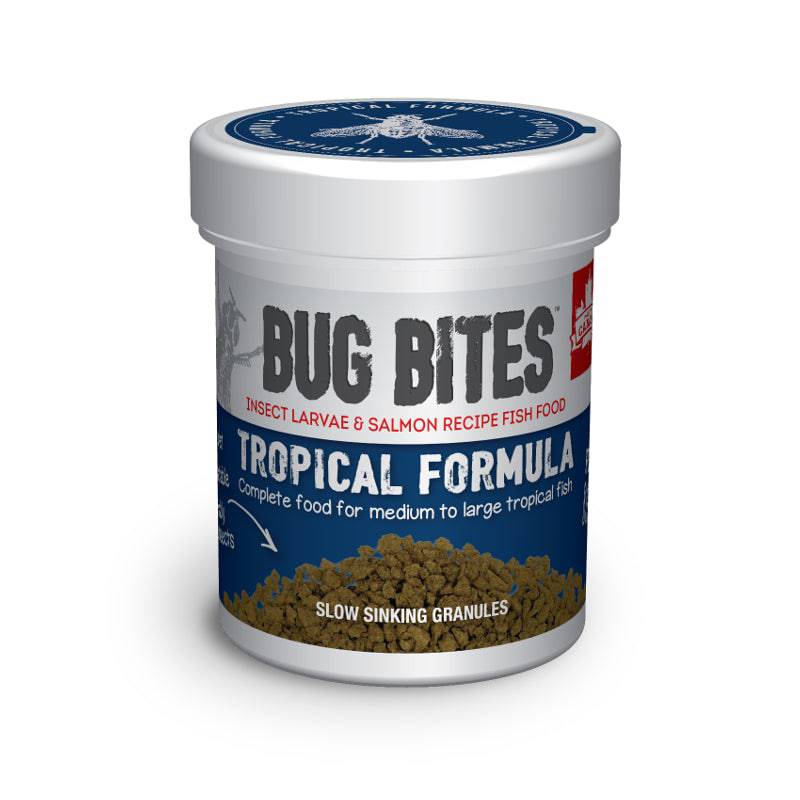 Fluval Bug Bites Insect Formula Fish Food Tropical Granules 45g - Real Aquatics