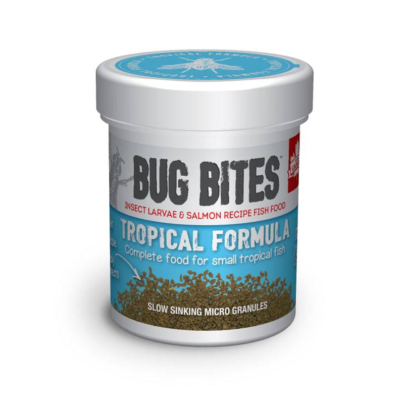 Fluval Bug Bites Insect Formula Fish Food Tropical Micro Granules 45g - Real Aquatics