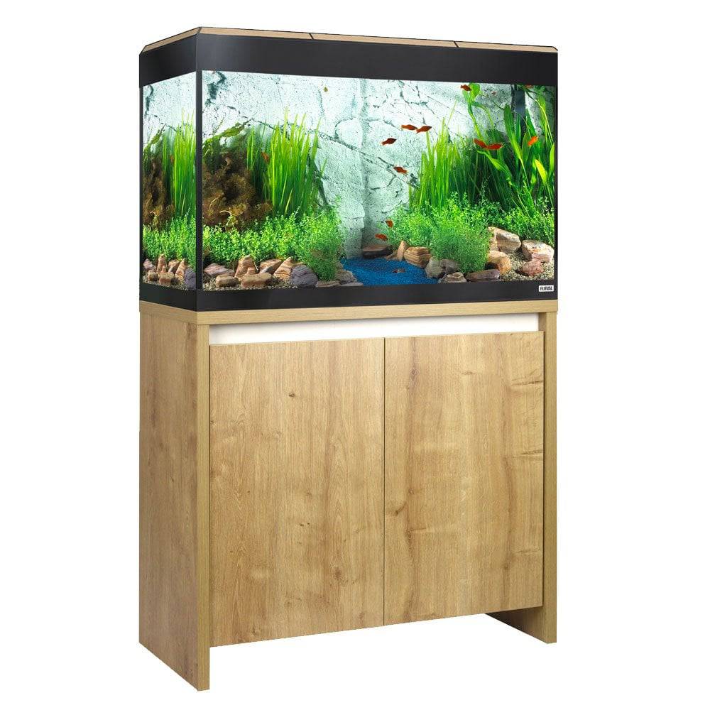 Fluval Roma 125 Aquarium & Cabinet with Bluetooth LED Lighting 4 Colours - Real Aquatics