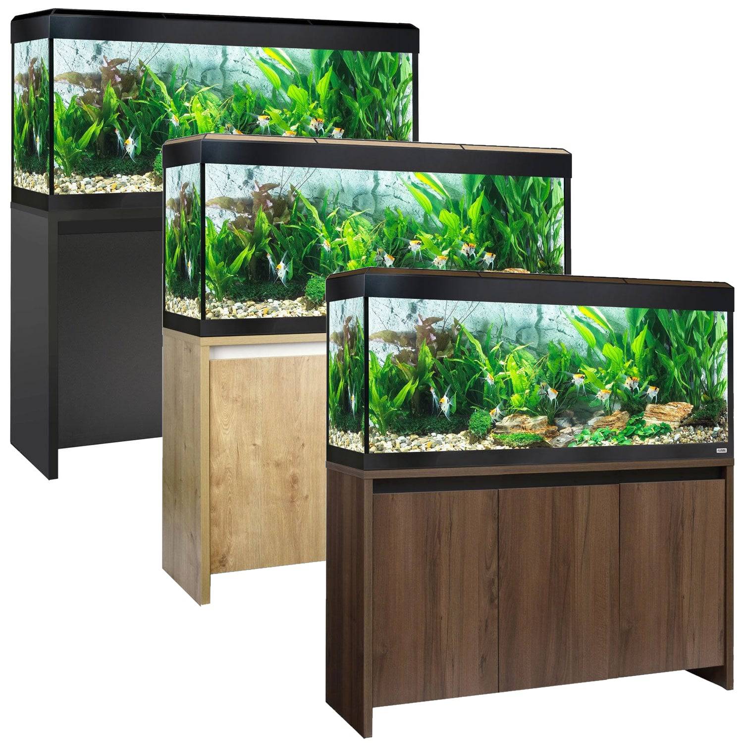 Fluval Roma 240 Aquarium & Cabinet with Bluetooth LED Lighting 3 Colours