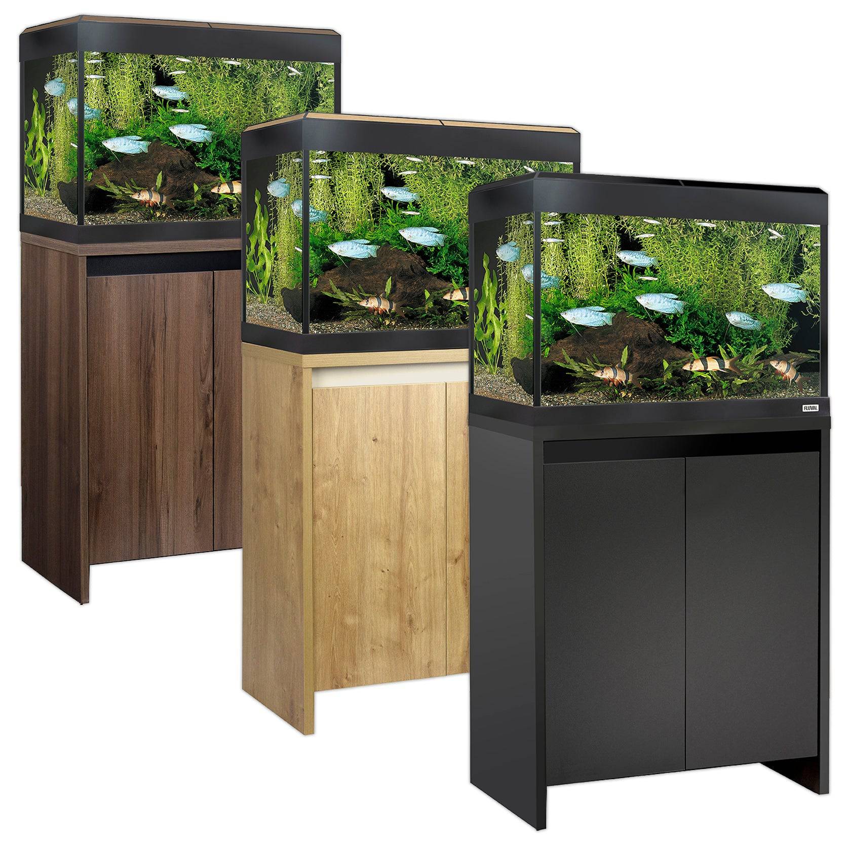 Fluval Roma 90 Aquarium & Cabinet with Bluetooth LED Lighting 3 Colours - Real Aquatics