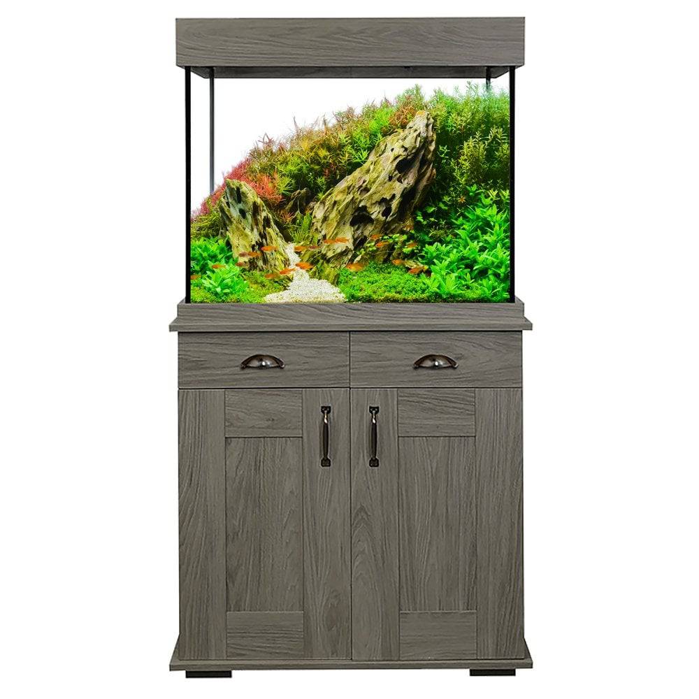 Fluval Shaker 168L Aquarium Fish Tank & Cabinet Slate Grey