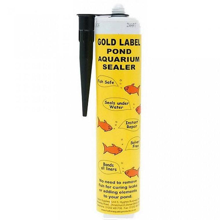 Gold Label Aquarium & Pond Sealer / Bonder Black 290ml - Real Aquatics