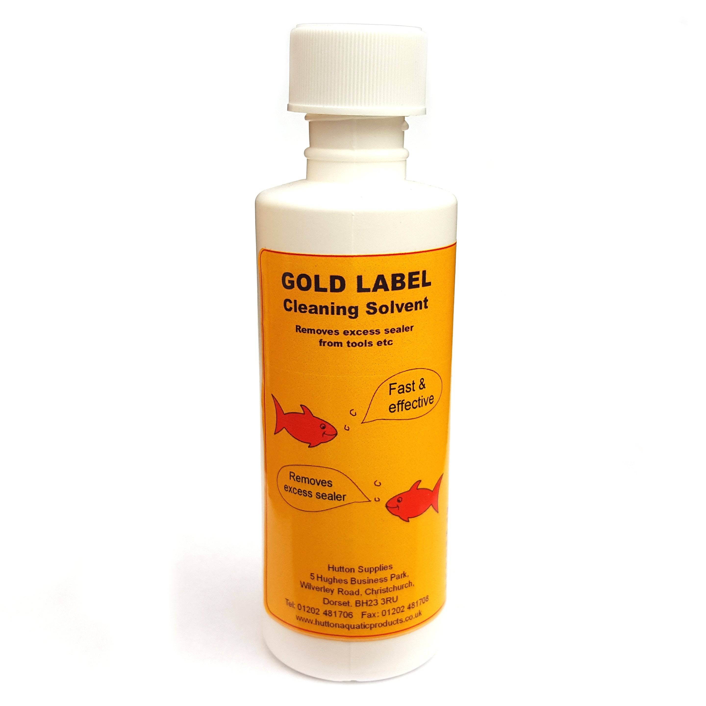 Gold Label Cleaning Solvent - Removes Excess Sealer 125ml - Real Aquatics