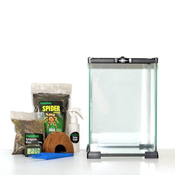 HabiStat Invertebrate Glass Terrarium Complete Starter Kit - Real Aquatics