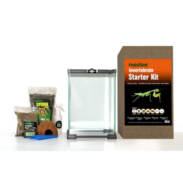 HabiStat Invertebrate Glass Terrarium Complete Starter Kit - Real Aquatics