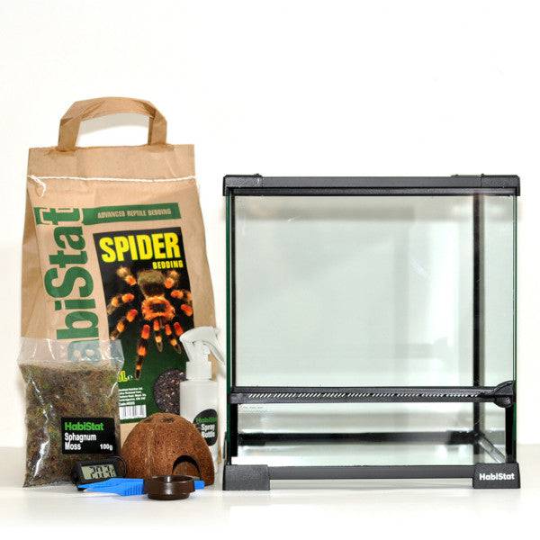 HabiStat Spider Glass Terrarium Complete Starter Kit - Real Aquatics