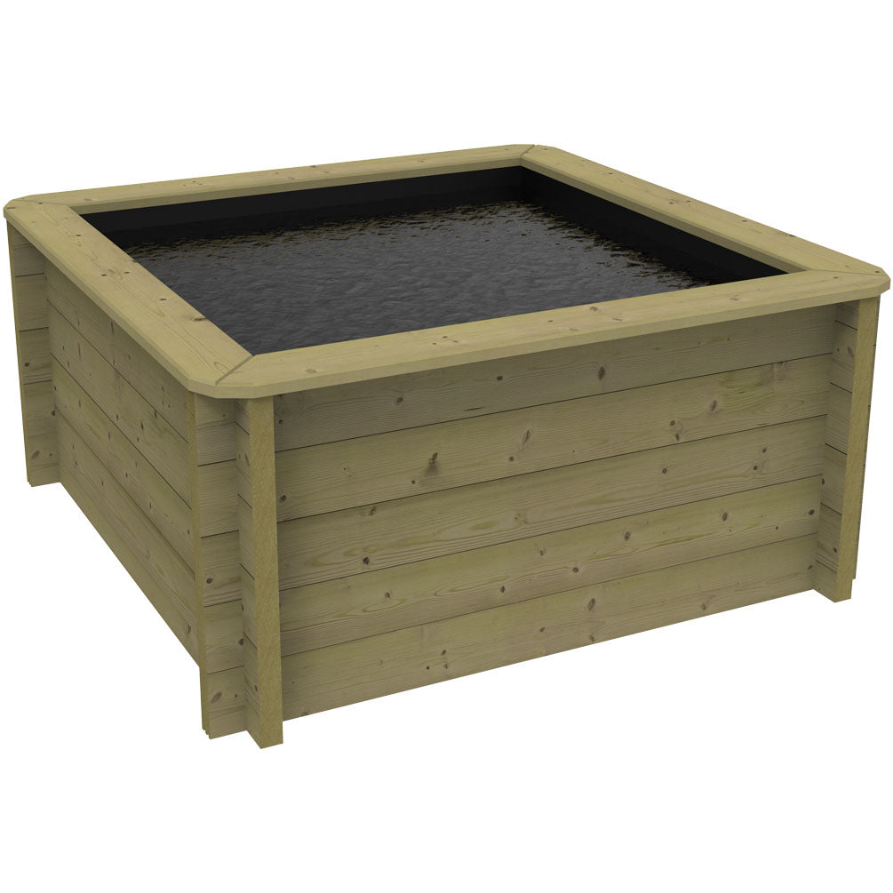 The Garden Timber Company Wooden Fish Ponds 1.5x1.5m 697mm Height 978L