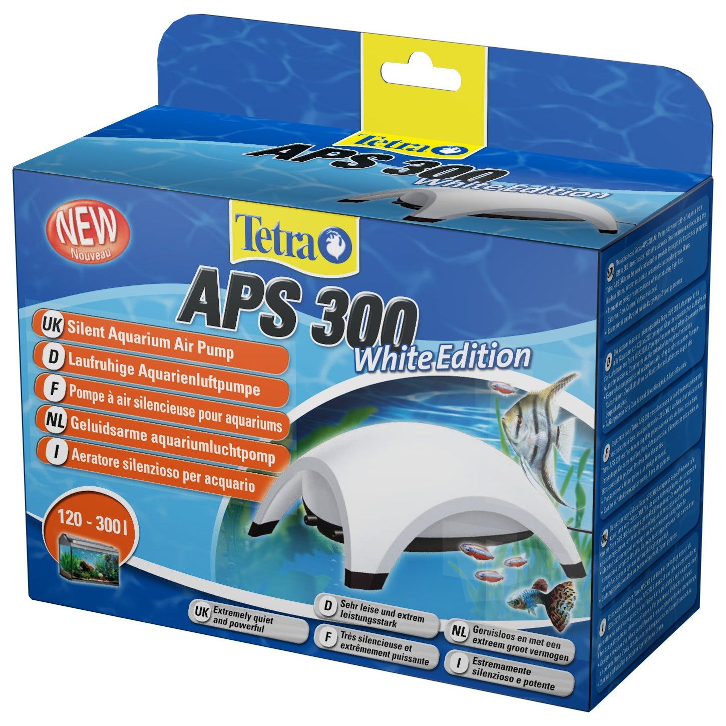 Tetra Aquarium Air Pump APS300 300L/h Tanks <300L