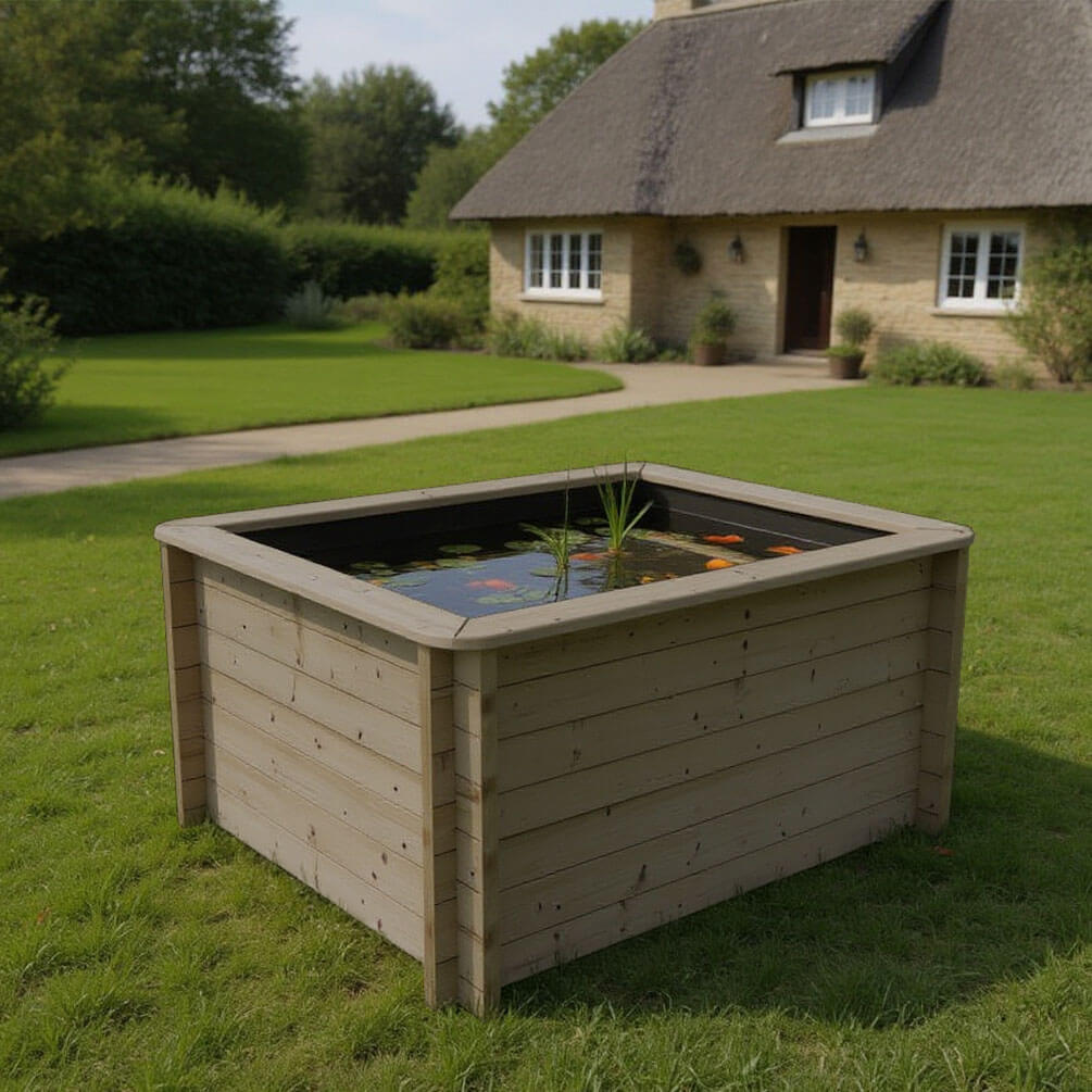 The Garden Timber Company Wooden Fish Ponds 2x1m 965mm Height 1179L