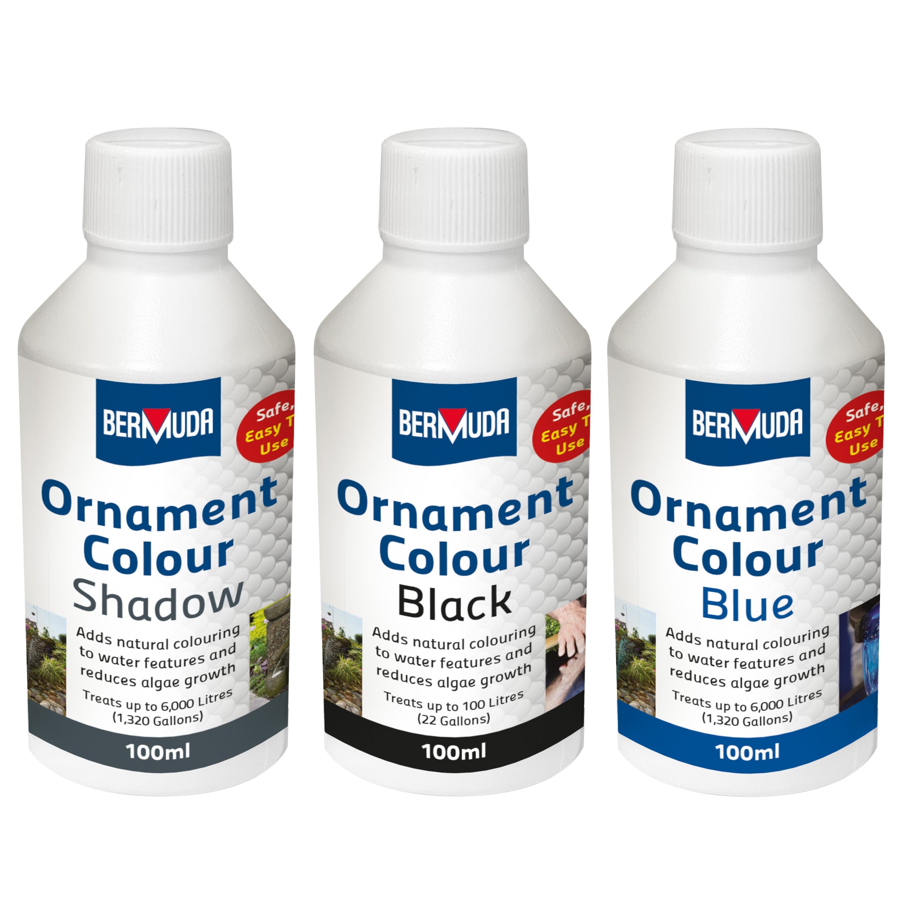 Bermuda Ornament Colour Water Dyes for Features 100ml 3 Colours