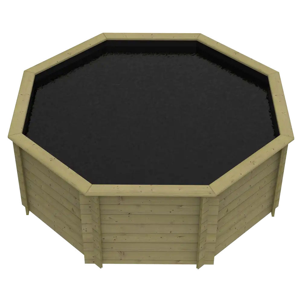 The Garden Timber Company Wooden Fish Ponds 10ft Octagonal 1099mm Height 6722L