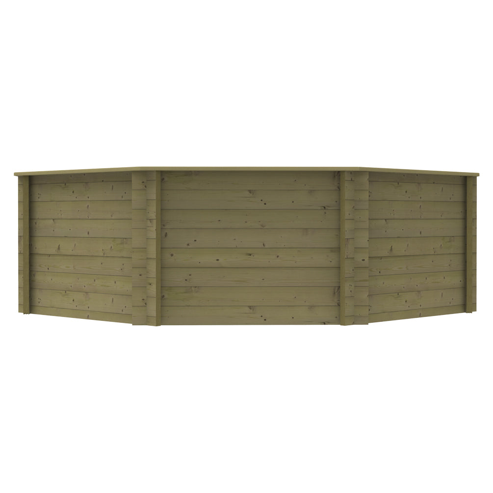The Garden Timber Company Wooden Fish Ponds 12ft Octagonal 1099mm Height 10976L