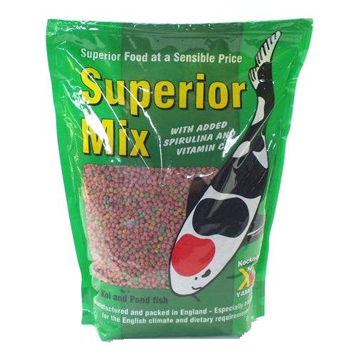 Yamitsu Kockney Koi Superior Mix for Koi and Pond Fish 2mm 500g/1kg/2kg - Real Aquatics