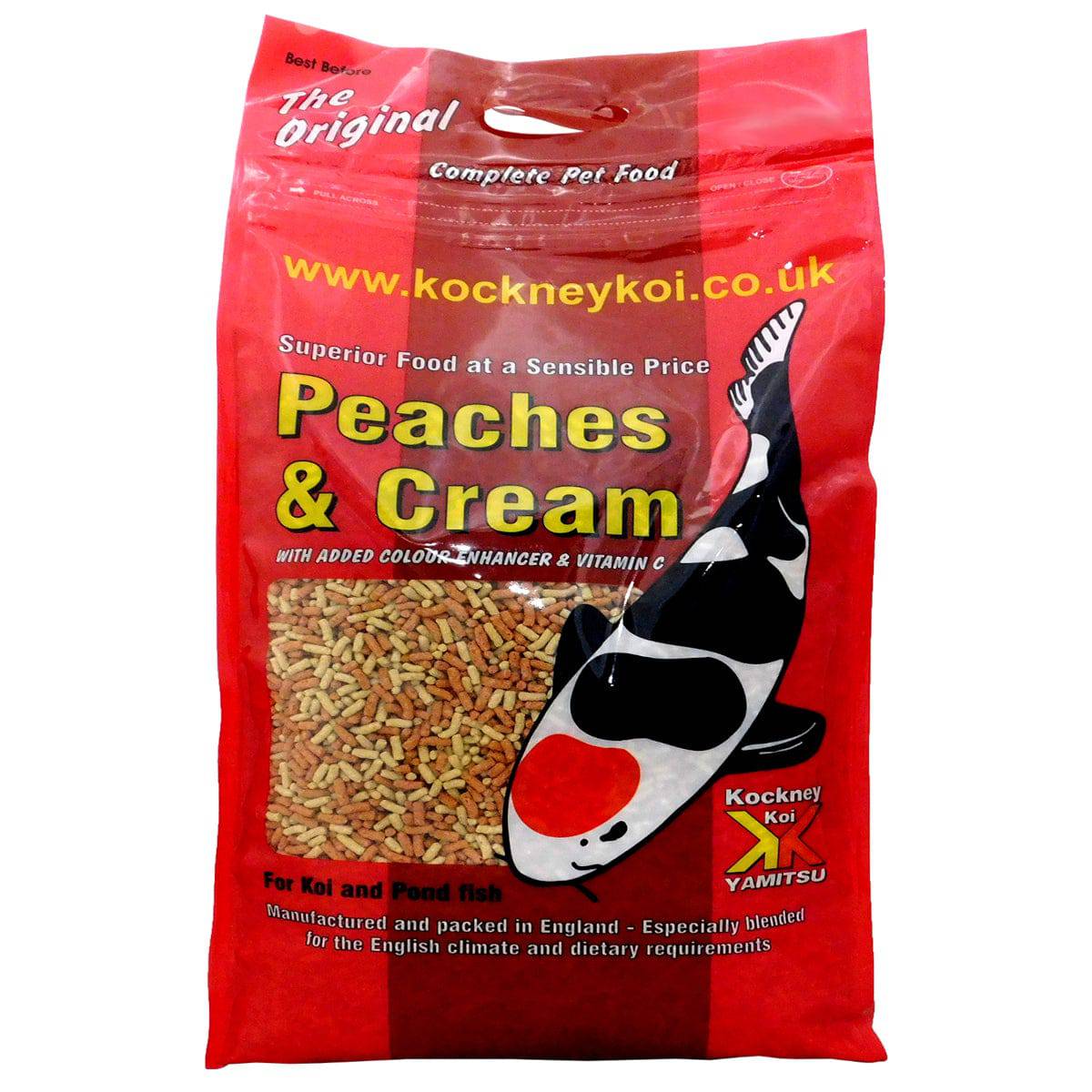 Kockney Koi Peaches & Cream Pond Fish Food 10kg