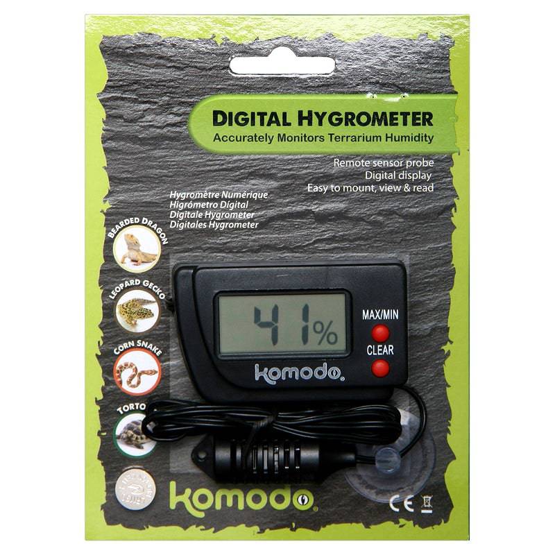 Komodo Digital Hygrometer Humidity Monitor - Real Aquatics